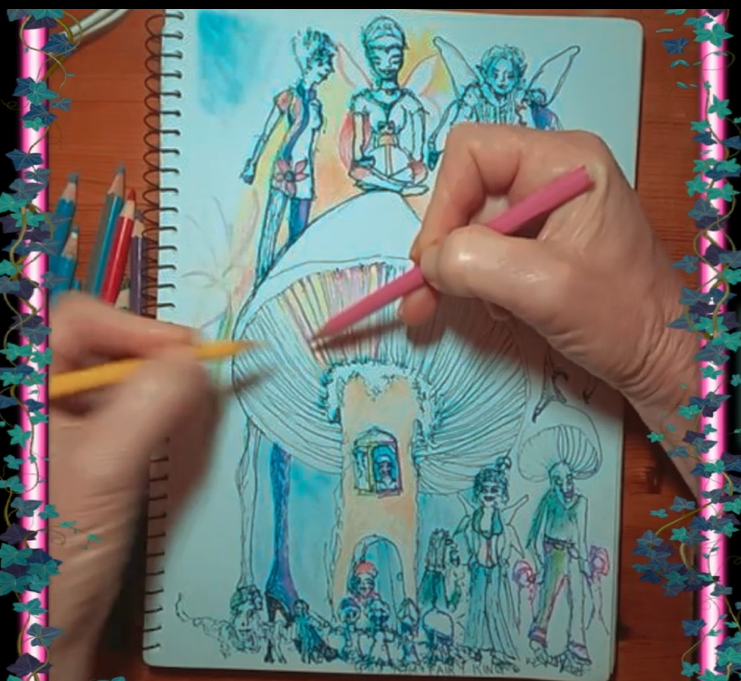 Fairy ring drawing live on twitch.vt